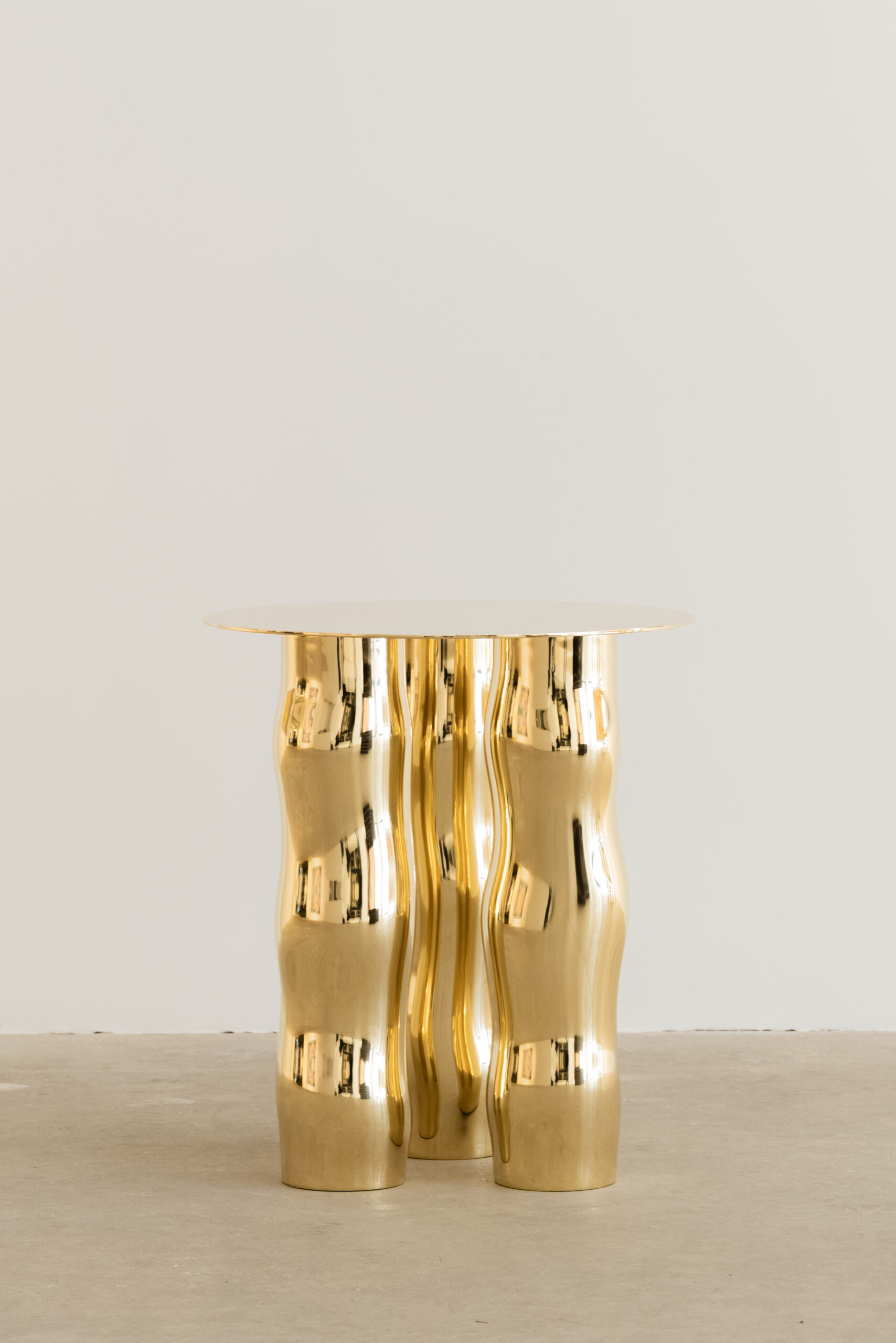 MIMO – brass side table by Victor Tison